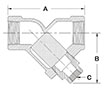 Stainless Steel/Bronze Strainer - 2